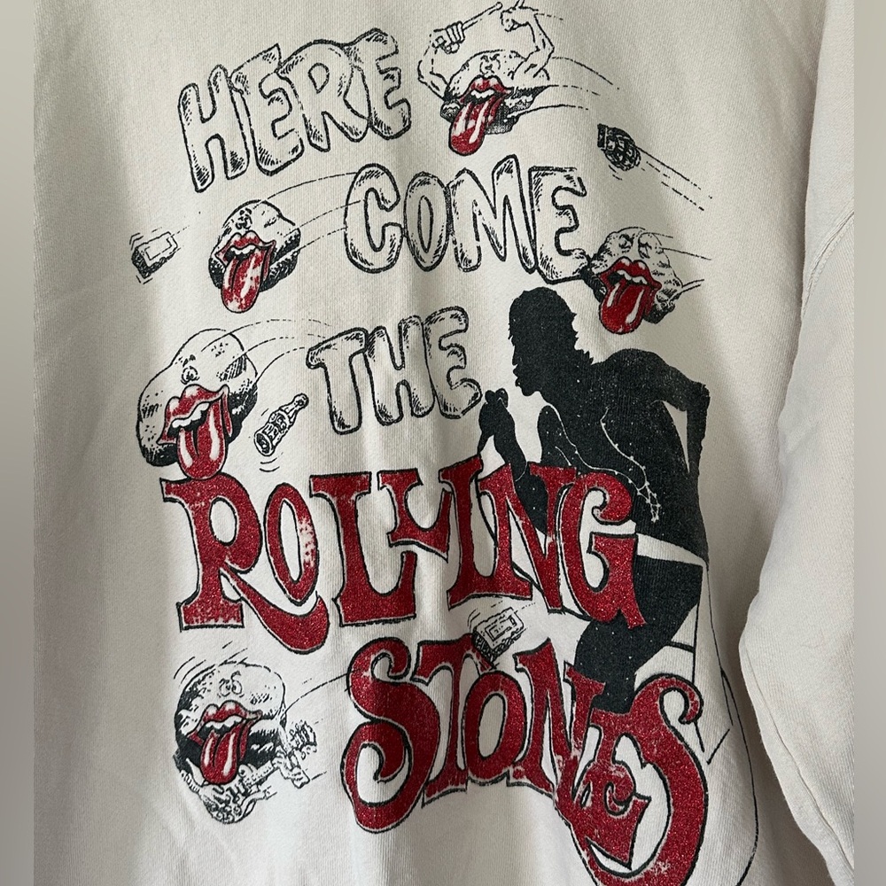 Daydreamer Rolling Stones Here Comes The Stones Bf Crew Tee Size M - Picture 5 of 6